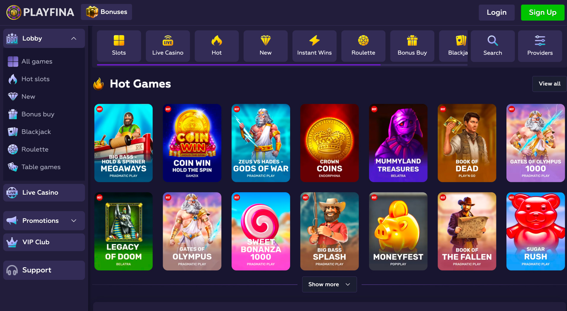 Playfina Casino
