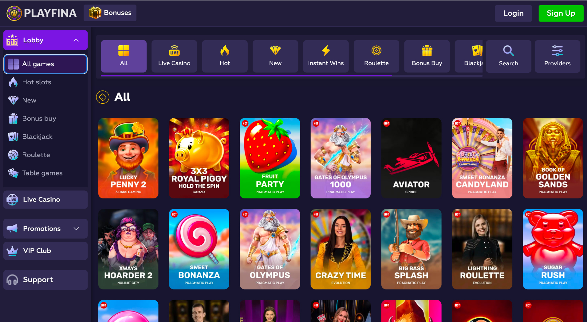 Playfina Casino