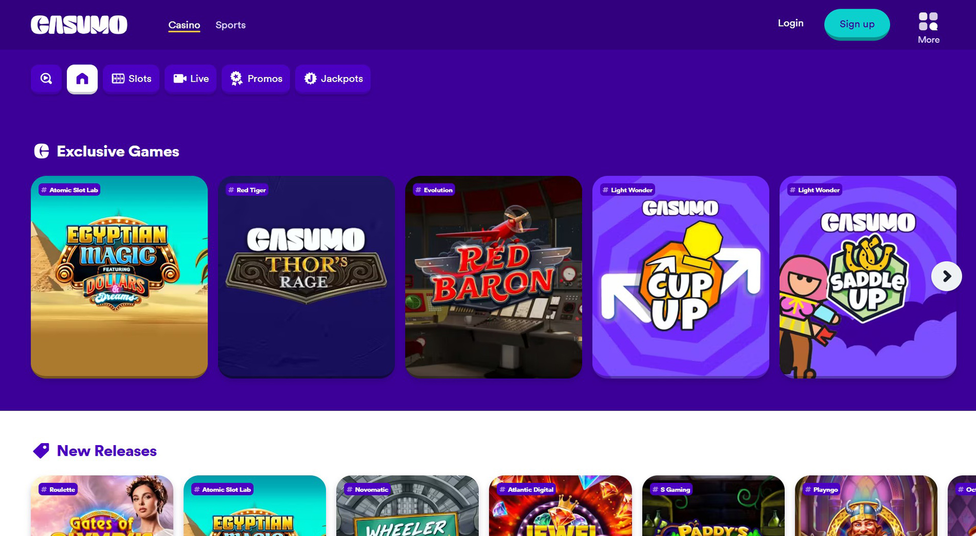 6. Casumo - Quick Online Casino Payouts